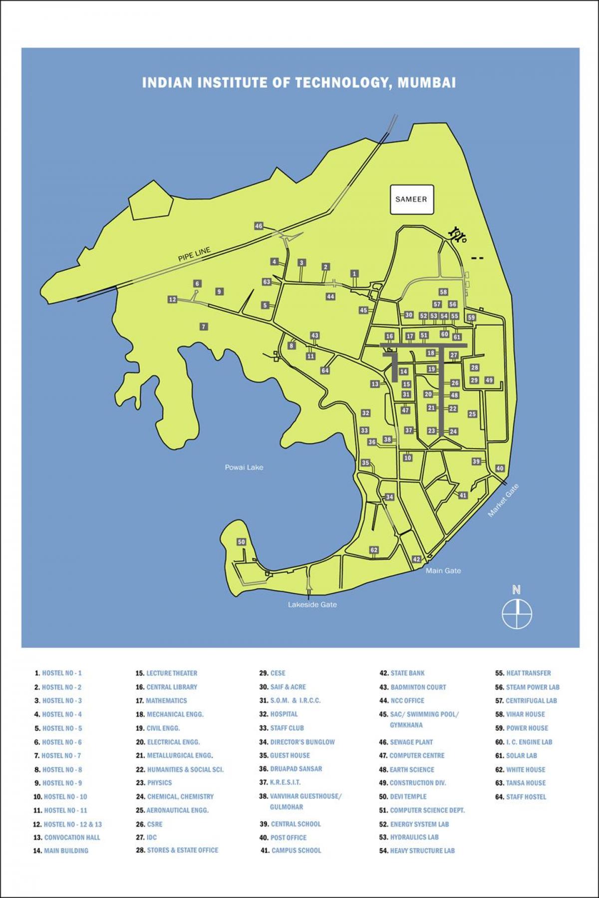 mapa kampusu иитб