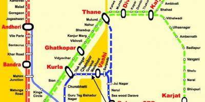 Centralny Bombaju stacji mapie