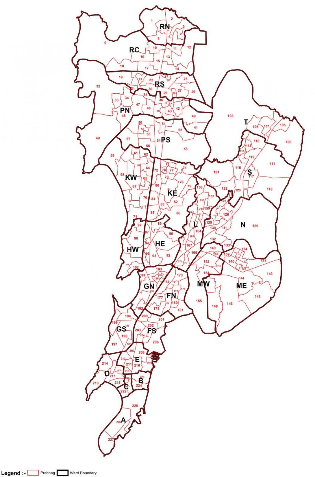Ward mapie Bombaj