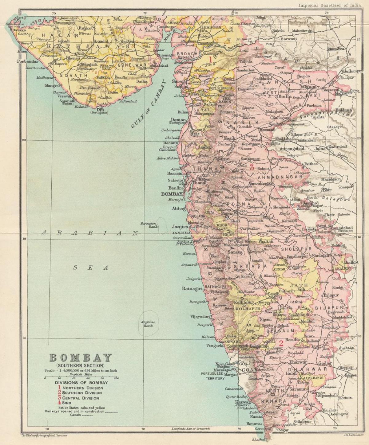 mapa prezydium Bombaj
