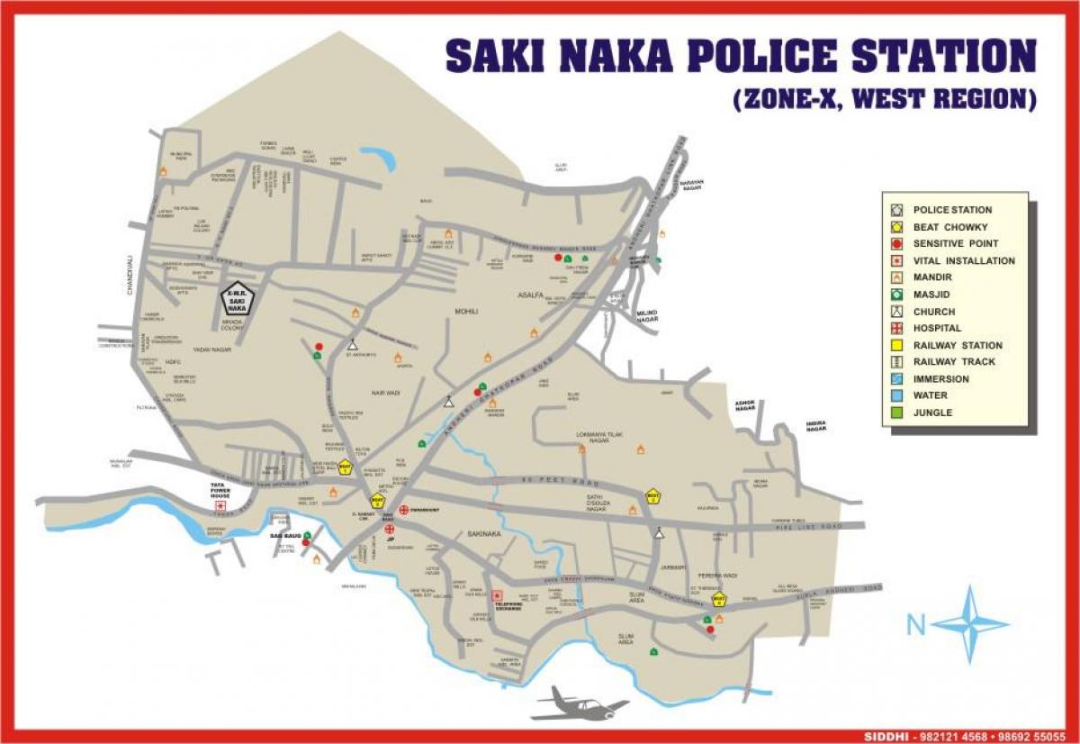 Bombaj Sakinaka mapie