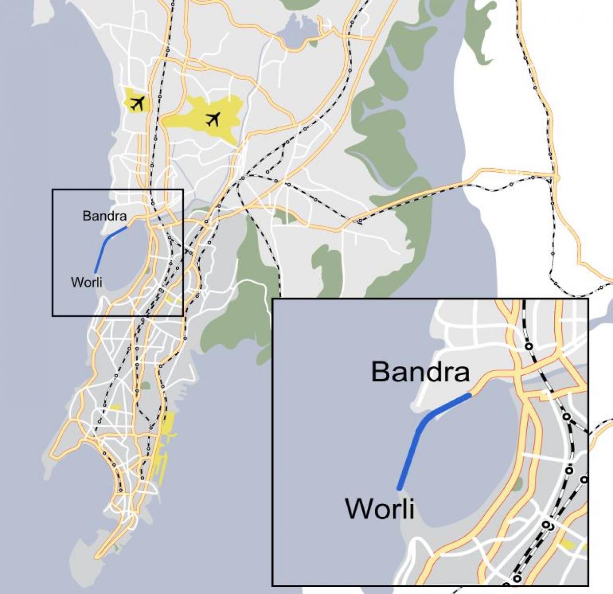 Bombaj Worley mapie