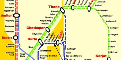 Centralny Bombaju stacji mapie