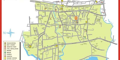 Dzielnicy miasta mumbai (bombaj) mapie