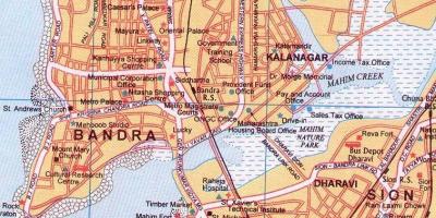 Mapa бандра w Bombaju